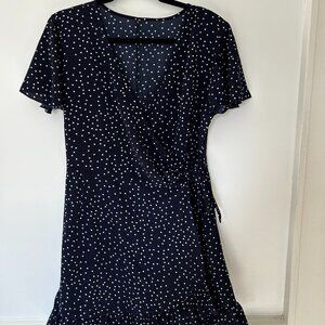 Polka Dot Wrap Dress